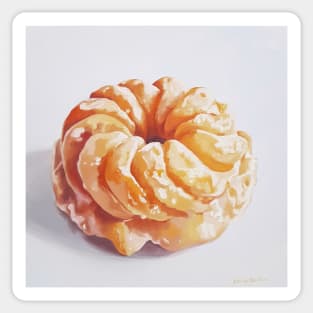 Honey Cruller - donut painting Sticker